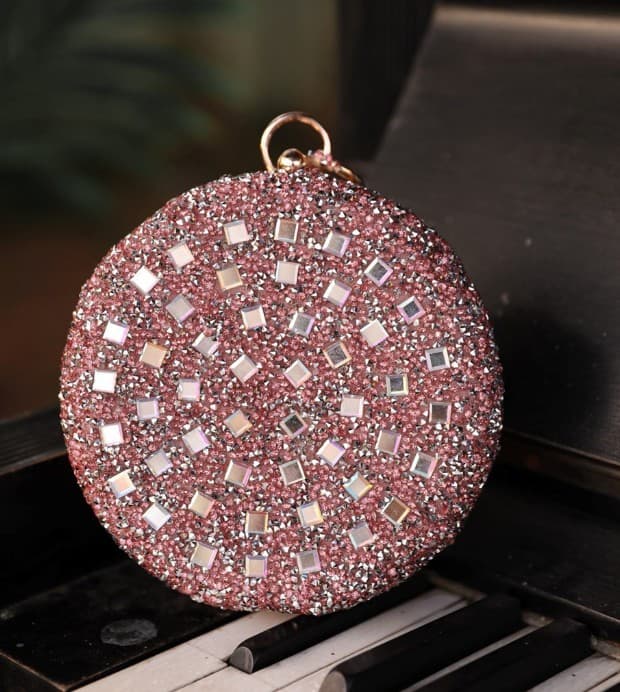 Halka Abiye Çanta - Gül