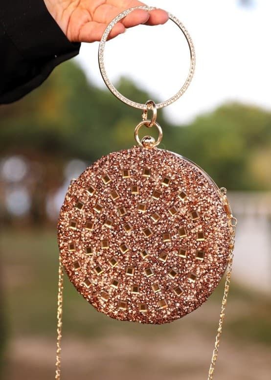 Halka Abiye Çanta - Altın